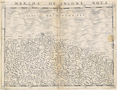 carta geografica della Marca di Ancona