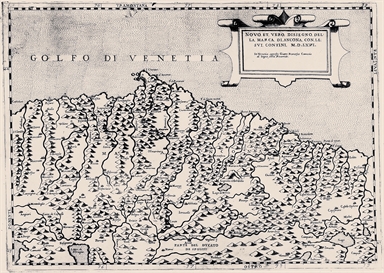 carta geografica della Marca di Ancona