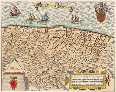 carta geografica della Marca di Ancona