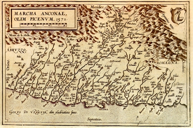 carta geografica della Marca di Ancona