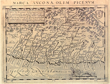 carta geografica della Marca di Ancona