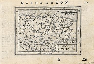 carta geografica della Marca di Ancona