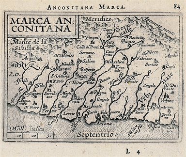 carta geografica della Marca di Ancona