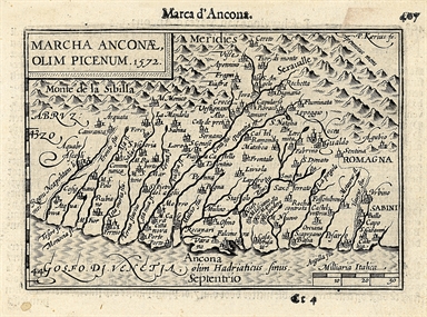 carta geografica della Marca di Ancona