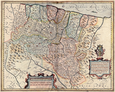 carta geografica del Ducato di Urbino