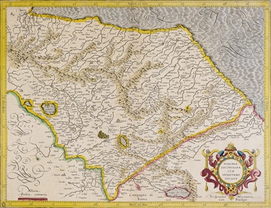 carta geografica della Marca di Ancona e del Ducato di Spoleto