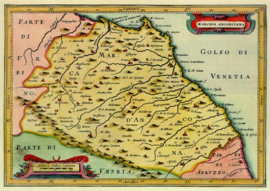 carta geografica della Marca di Ancona