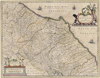 carta geografica della Marca di Ancona