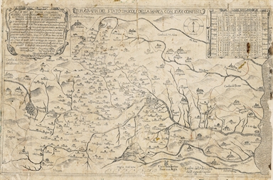 carta geografica della Marca di Ascoli