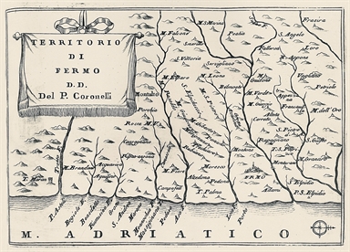 carta geografica del territorio di Fermo