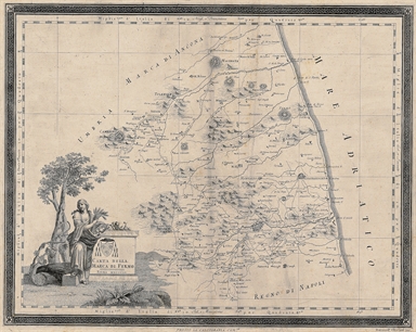 carta geografica della Marca di Fermo