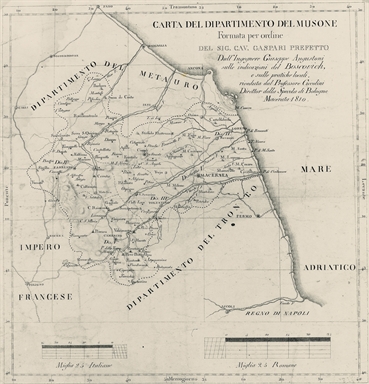 carta geografica del Dipartimento del Musone