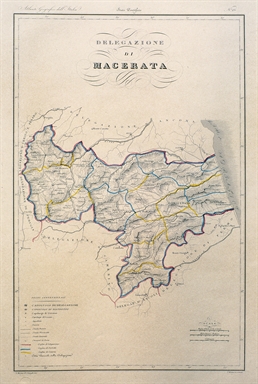 carta geografica della Delegazione di Macerata