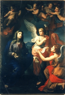 Madonna Addolorata con simboli della Passione