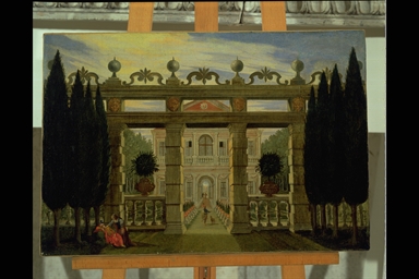 cortile di villa