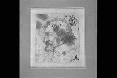 testa d'uomo di profilo