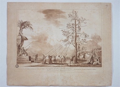 Jacques Necker e Luigi XVI nei pressi dell' Albero della Libertà