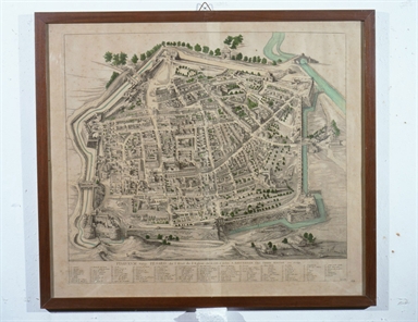 pianta prospettica di Pesaro