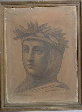 testa di Francesco Petrarca