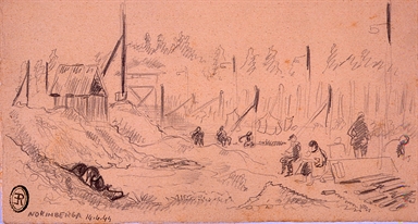 Veduta del campo di concentramento