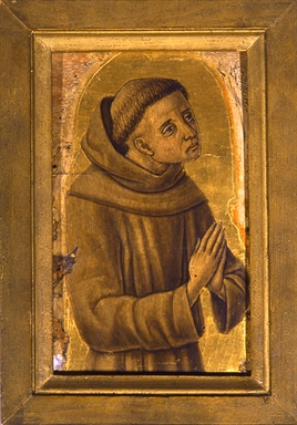 monaco francescano che prega