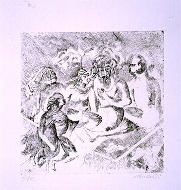 figure maschili in abiti orientali