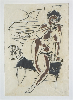 Nudo seduto