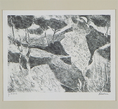 Paesaggio con pineta