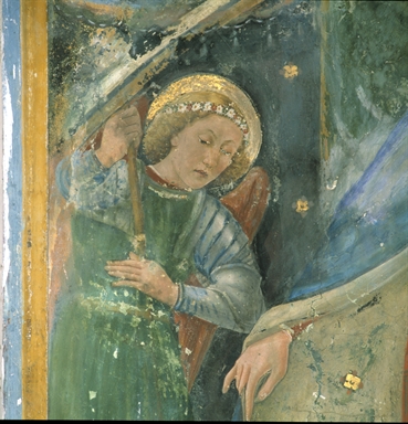 Madonna della Misericordia, San Michele arcangelo, Santa Caterina  d`Alessandria e devoti