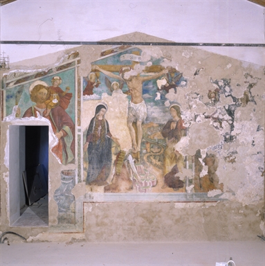 Crocifissione di Cristo con la Madonna, San Giovanni evangelista, Santa Maria Maddalena  e angeli della Passione