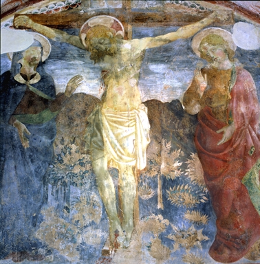 Annunciazione; Crocifissione di Cristo; Resurrezione di Cristo; Padre eterno e i quattro evangelisti; Santa Lucia.