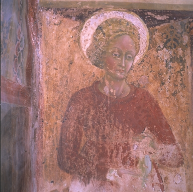 Annunciazione; Crocifissione di Cristo; Resurrezione di Cristo; Padre eterno e i quattro evangelisti; Santa Lucia.