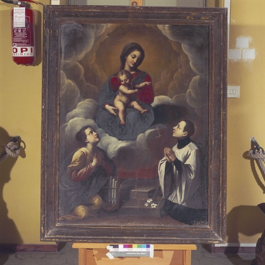 Madonna con Bambino in gloria, Santa Cecilia e San Luigi Gonzaga