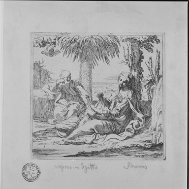 riposo nella fuga in Egitto