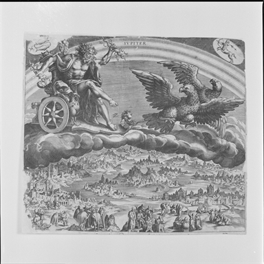 Giove sul carro trainato da aquile