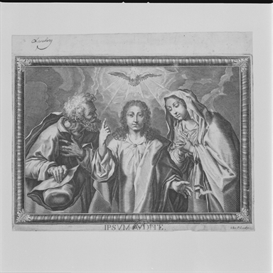 Gesù fanciullo tra la Madonna e San Giuseppe