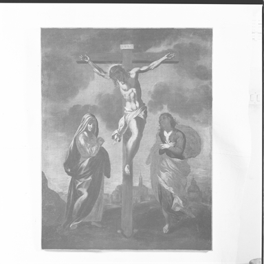 Cristo crocifisso con la Madonna e San Giovanni