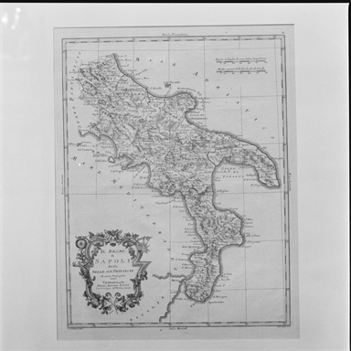carta geografica del Regno di Napoli