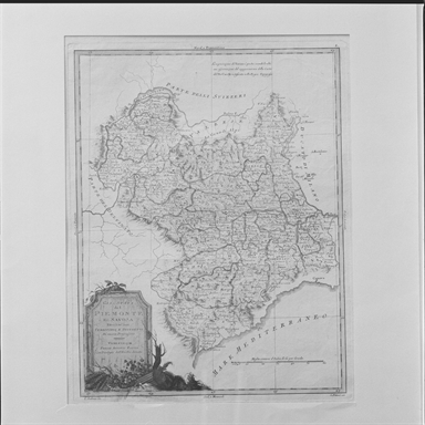carta geografica del regno Sabaudo