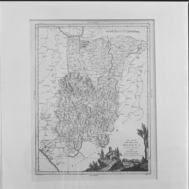 carta geografica del Ducato di Modena