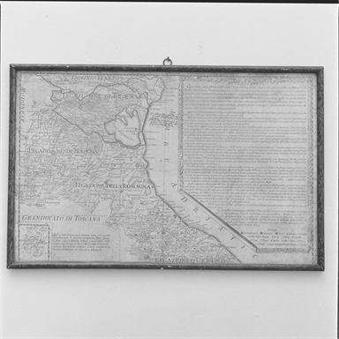 carta geografica della legazione di Romagna e di Urbino