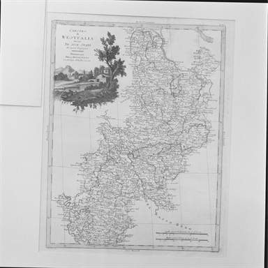 carta geografica della Westfalia