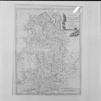 carta geografica della Germania centro - orientale