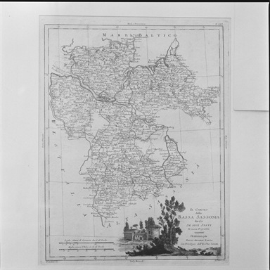 carta geografica della Bassa Sassonia