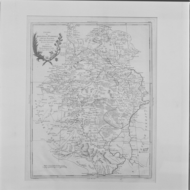 carta geografica dei Principati di Moscovia e Woronez