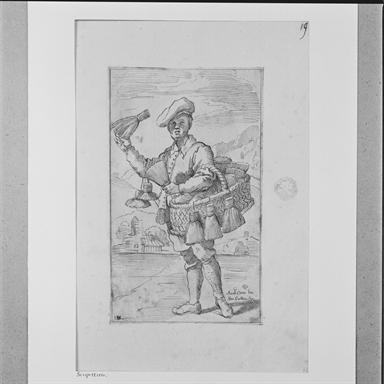 Arte per via: venditore di scope