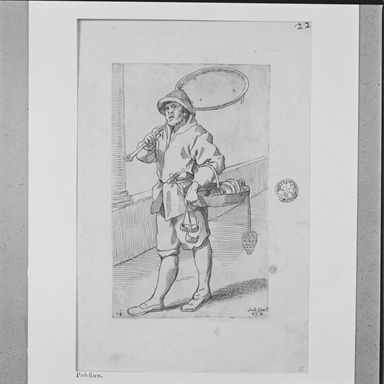 Arte per via: venditore di padelle