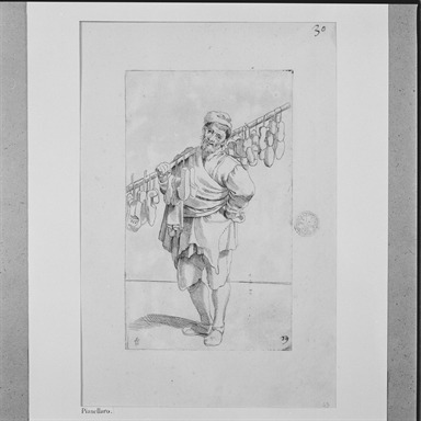 Arte per via: venditore di pianelle