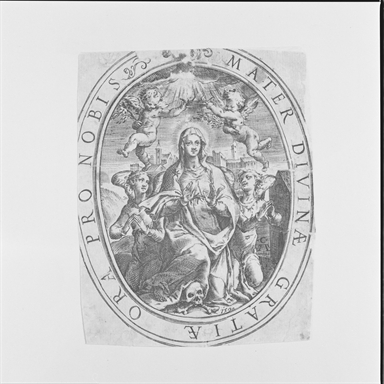 Vergine incoronata e angeli