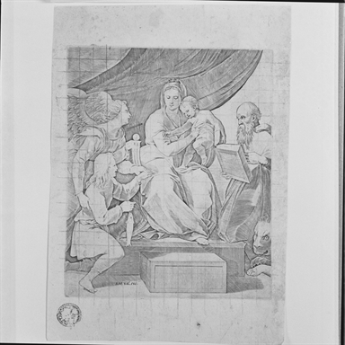 Madonna con Bambino in trono, San Marco, Tobiolo e l'Arcangelo Raffaele